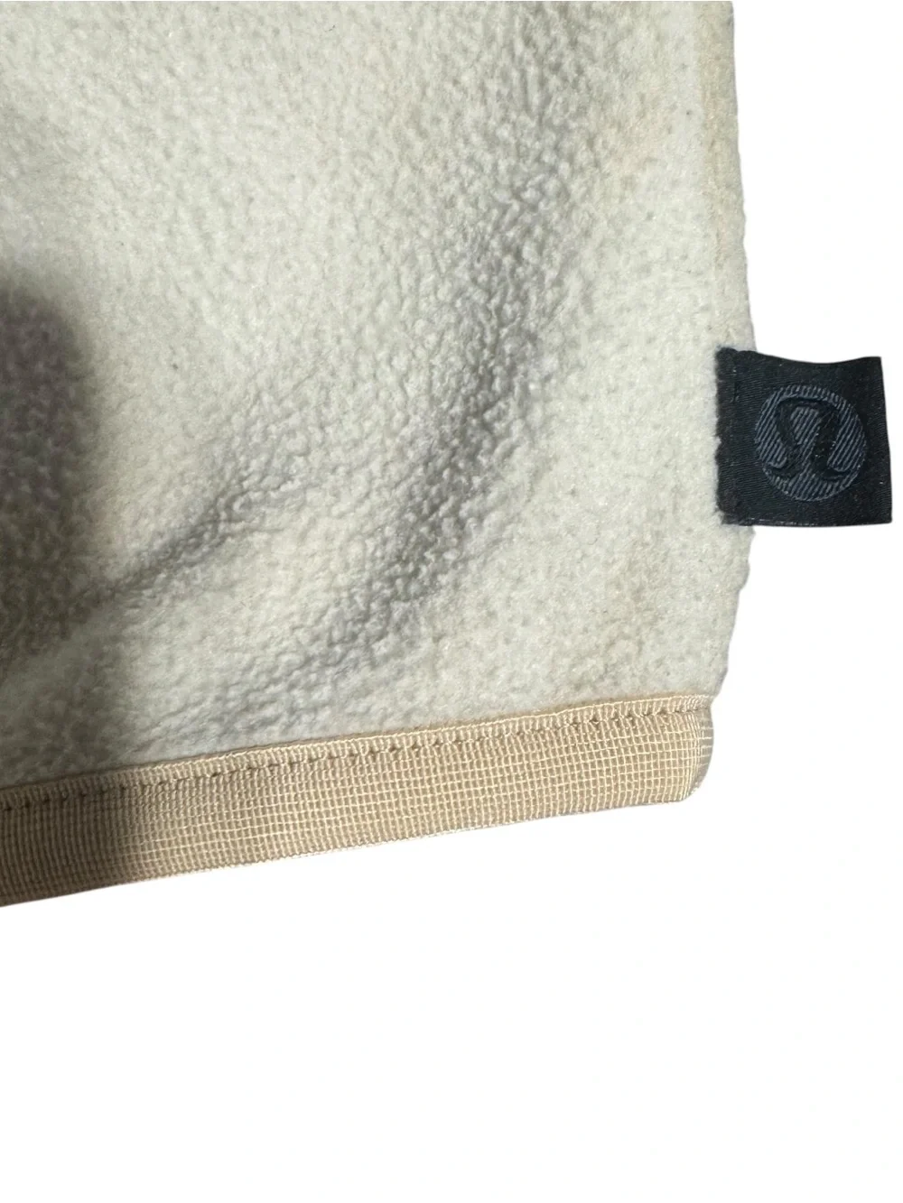 Lululemon Sweatshirt Crew Women’s Medium Cream Lab Fleece Pullover Tie Dye